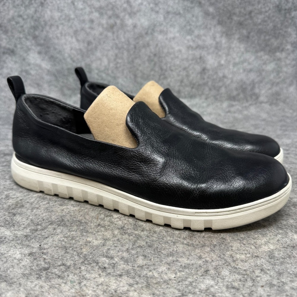Vionic Uptown Willa Loafers Womens Sz 10 Black Leather Slip On Sneakers